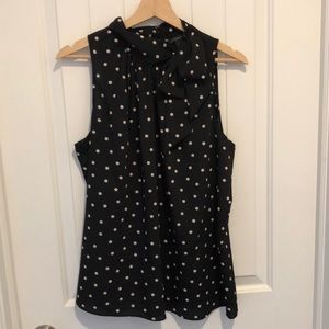 Ann Taylor Factor Bow Neck Top